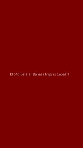 Tampilan Antarmuka Aplikasi Btc4d Belajar Bahasa Inggris Cepat - 1