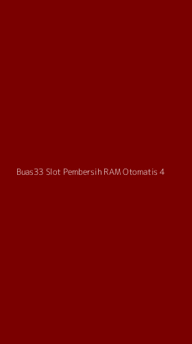 Tampilan Antarmuka Aplikasi Buas33 Slot Pembersih Ram Otomatis - 4