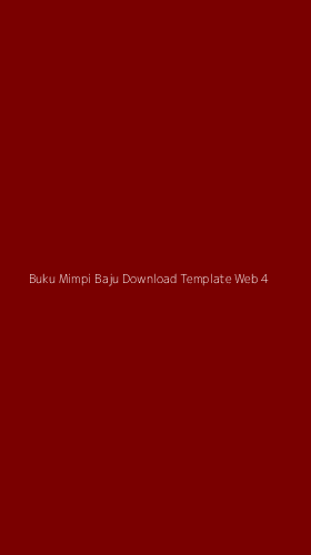 Tampilan Antarmuka Aplikasi Buku Mimpi Baju Download Template Web - 4