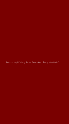Tampilan Antarmuka Aplikasi Buku Mimpi Kalung Emas Download Template Web - 2