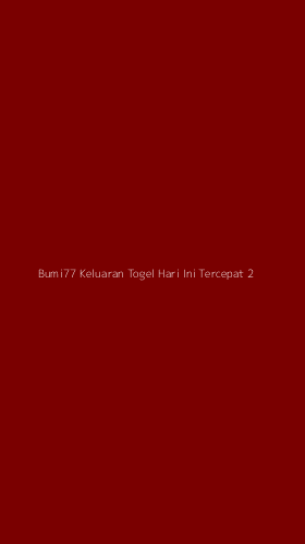 Tampilan Antarmuka Aplikasi Bumi77 Keluaran Togel Hari Ini Tercepat - 2