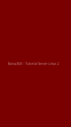 Tampilan Antarmuka Aplikasi Bursa303 - Tutorial Server Linux - 2