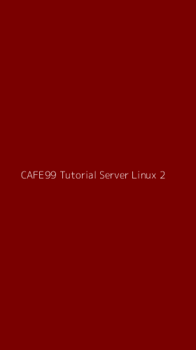 Tampilan Antarmuka Aplikasi Cafe99 Tutorial Server Linux - 2