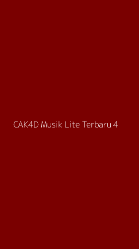 Tampilan Antarmuka Aplikasi Cak4d Musik Lite Terbaru - 4