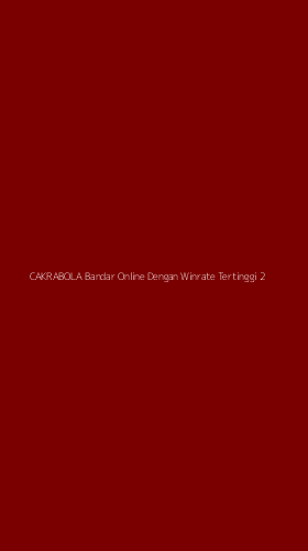 Tampilan Antarmuka Aplikasi Cakrabola Bandar Online Dengan Winrate Tertinggi - 2