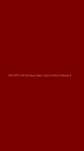 Tampilan Antarmuka Aplikasi Cek Rtp Live Panduan Main Casino Online Pemula - 4