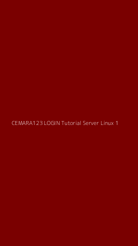 Tampilan Antarmuka Aplikasi Cemara123 Login Tutorial Server Linux - 1