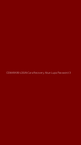 Tampilan Antarmuka Aplikasi Cemara99 Login Cara Recovery Akun Lupa Password - 3