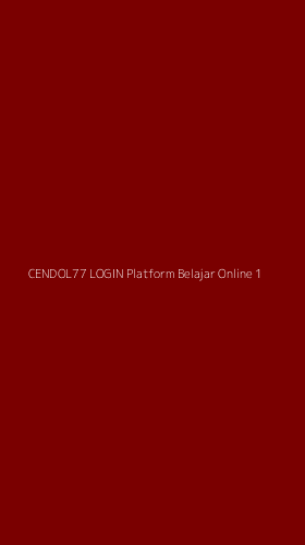 Tampilan Antarmuka Aplikasi Cendol77 Login Platform Belajar Online - 1