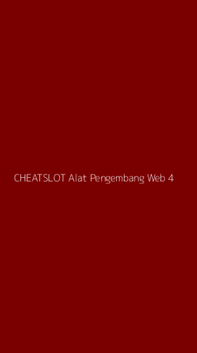 Tampilan Antarmuka Aplikasi Cheatslot Alat Pengembang Web - 4