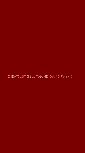 Tampilan Antarmuka Aplikasi Cheatslot Situs Toto 4d Bet 10 Perak - 3