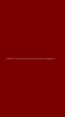 Tampilan Antarmuka Aplikasi Cinta777 Portal Informasi Game Online Terupdate - 1