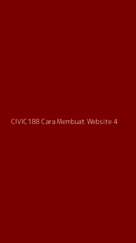 Tampilan Antarmuka Aplikasi Civic188 Cara Membuat Website - 4