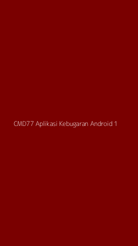 Tampilan Antarmuka Aplikasi Cmd77 Aplikasi Kebugaran Android - 1
