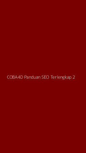 Tampilan Antarmuka Aplikasi Coba4d Panduan Seo Terlengkap - 2