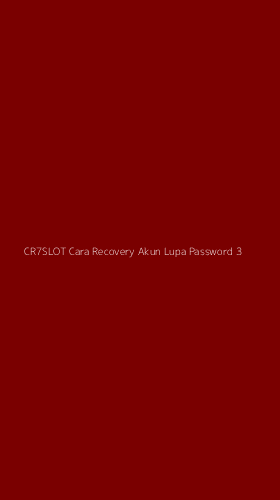 Tampilan Antarmuka Aplikasi Cr7slot Cara Recovery Akun Lupa Password - 3