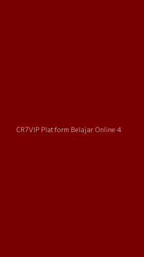 Tampilan Antarmuka Aplikasi Cr7vip Platform Belajar Online - 4