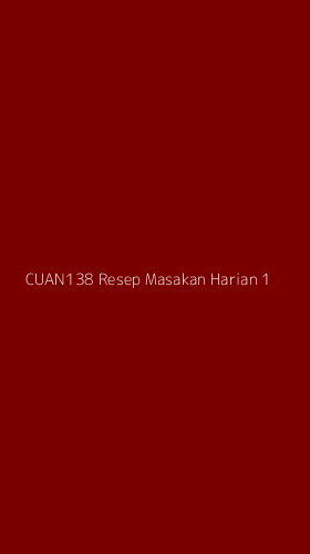 Tampilan Antarmuka Aplikasi Cuan138 Resep Masakan Harian - 1