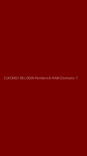 Tampilan Antarmuka Aplikasi Cukong138 Login Pembersih Ram Otomatis - 1