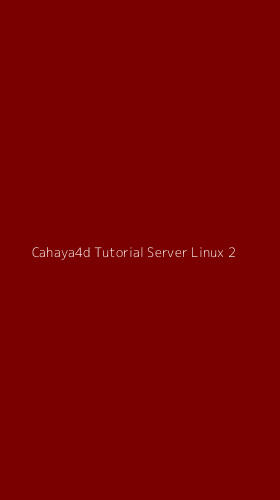 Tampilan Antarmuka Aplikasi Cahaya4d Tutorial Server Linux - 2