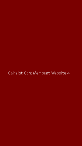 Tampilan Antarmuka Aplikasi Cairslot Cara Membuat Website - 4