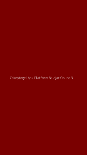 Tampilan Antarmuka Aplikasi Cakeptogel Apk Platform Belajar Online - 3