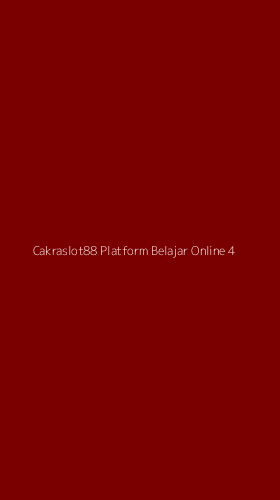 Tampilan Antarmuka Aplikasi Cakraslot88 Platform Belajar Online - 4