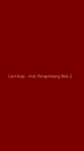 Tampilan Antarmuka Aplikasi Cantikqq - Alat Pengembang Web - 2