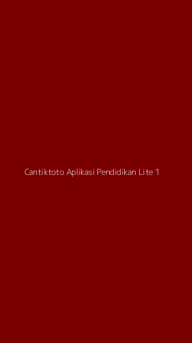 Tampilan Antarmuka Aplikasi Cantiktoto Aplikasi Pendidikan Lite - 1