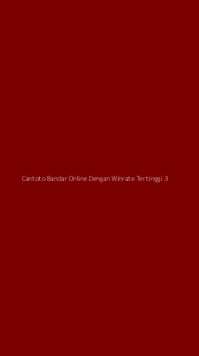 Tampilan Antarmuka Aplikasi Cantoto Bandar Online Dengan Winrate Tertinggi - 3