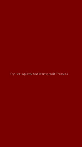 Tampilan Antarmuka Aplikasi Cap Jeki Aplikasi Mobile Responsif Terbaik - 4