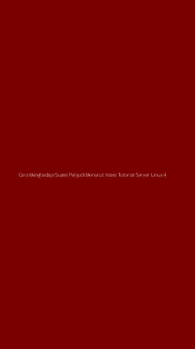 Tampilan Antarmuka Aplikasi Cara Menghadapi Suami Penjudi Menurut Islam Tutorial Server Linux - 4