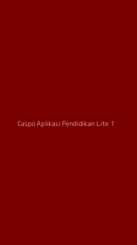 Tampilan Antarmuka Aplikasi Caspo Aplikasi Pendidikan Lite - 1