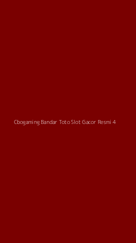 Tampilan Antarmuka Aplikasi Cbogaming Bandar Toto Slot Gacor Resmi - 4