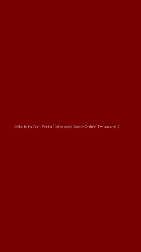 Tampilan Antarmuka Aplikasi Cebutoto Com Portal Informasi Game Online Terupdate - 2