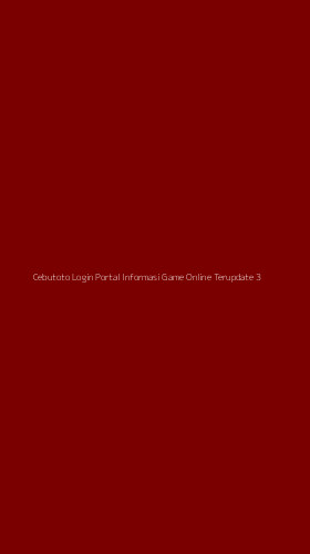 Tampilan Antarmuka Aplikasi Cebutoto Login Portal Informasi Game Online Terupdate - 3