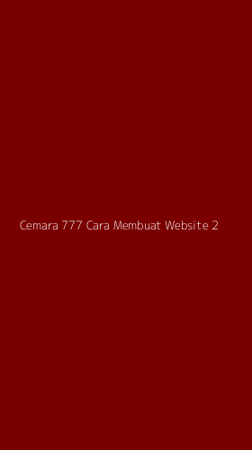 Tampilan Antarmuka Aplikasi Cemara 777 Cara Membuat Website - 2