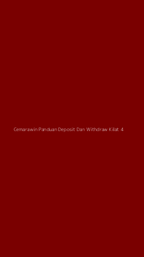 Tampilan Antarmuka Aplikasi Cemarawin Panduan Deposit Dan Withdraw Kilat - 4