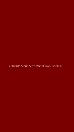 Tampilan Antarmuka Aplikasi Cemeidr Situs Slot Modal Awal Kecil - 4