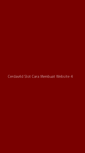 Tampilan Antarmuka Aplikasi Cerdas4d Slot Cara Membuat Website - 4