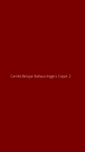 Tampilan Antarmuka Aplikasi Ceri4d Belajar Bahasa Inggris Cepat - 2