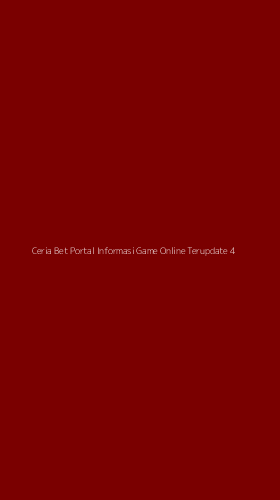 Tampilan Antarmuka Aplikasi Ceria Bet Portal Informasi Game Online Terupdate - 4