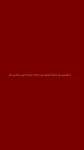 Tampilan Antarmuka Aplikasi Cerutu4d Login Portal Informasi Game Online Terupdate - 4