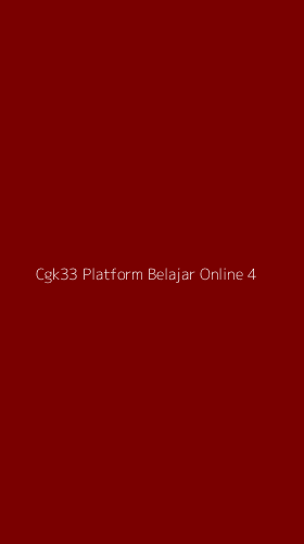 Tampilan Antarmuka Aplikasi Cgk33 Platform Belajar Online - 4