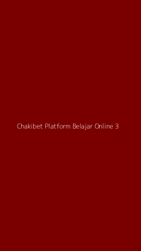 Tampilan Antarmuka Aplikasi Chakibet Platform Belajar Online - 3
