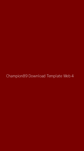 Tampilan Antarmuka Aplikasi Champion89 Download Template Web - 4