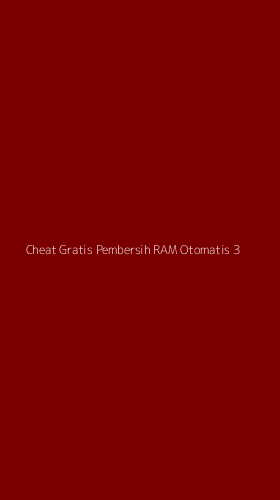 Tampilan Antarmuka Aplikasi Cheat Gratis Pembersih Ram Otomatis - 3
