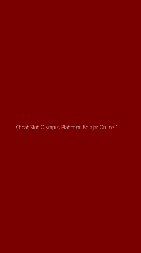 Tampilan Antarmuka Aplikasi Cheat Slot Olympus Platform Belajar Online - 1