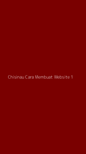 Tampilan Antarmuka Aplikasi Chisinau Cara Membuat Website - 1