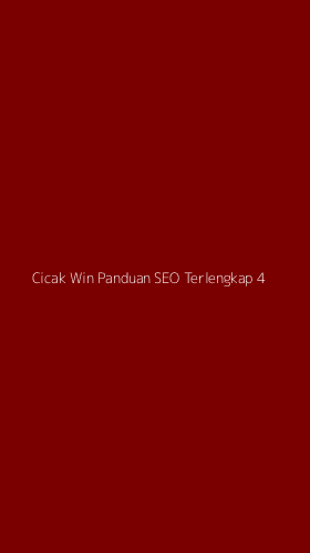 Tampilan Antarmuka Aplikasi Cicak Win Panduan Seo Terlengkap - 4